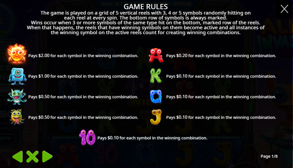 alien invaders free slot