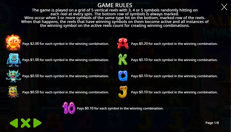 alien invaders free slot