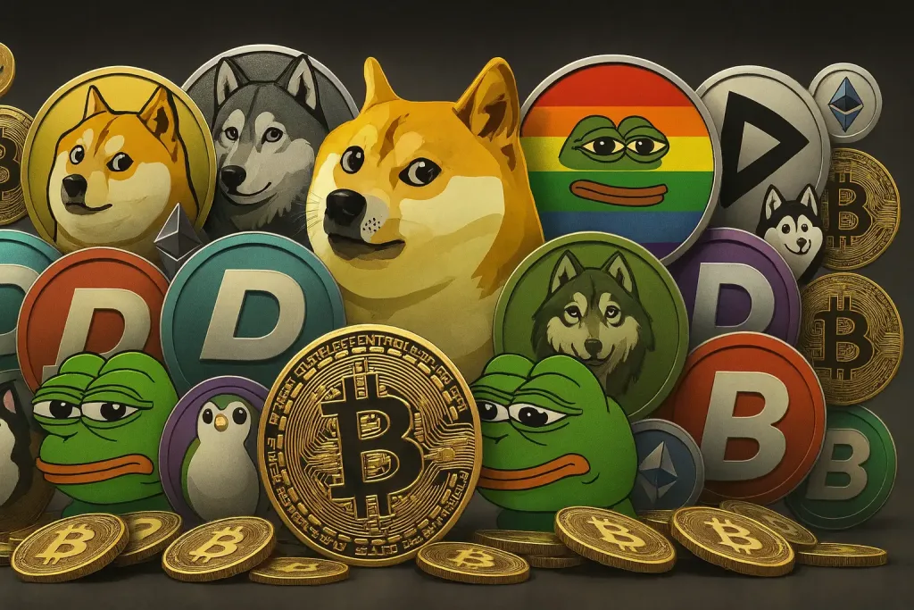 Cryptocurrency Memes and Iconic Coins