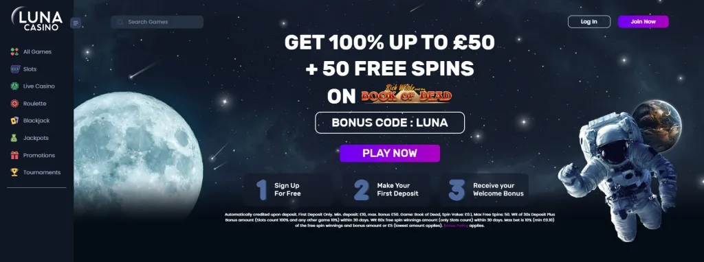 Luna Casino screenshot