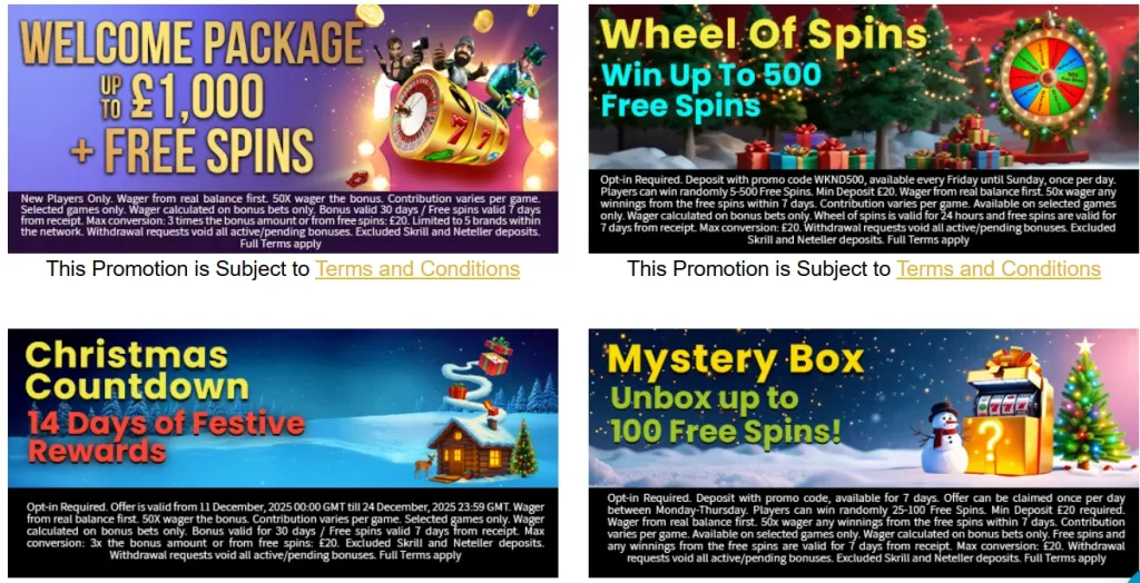 Monster Casino bonuses