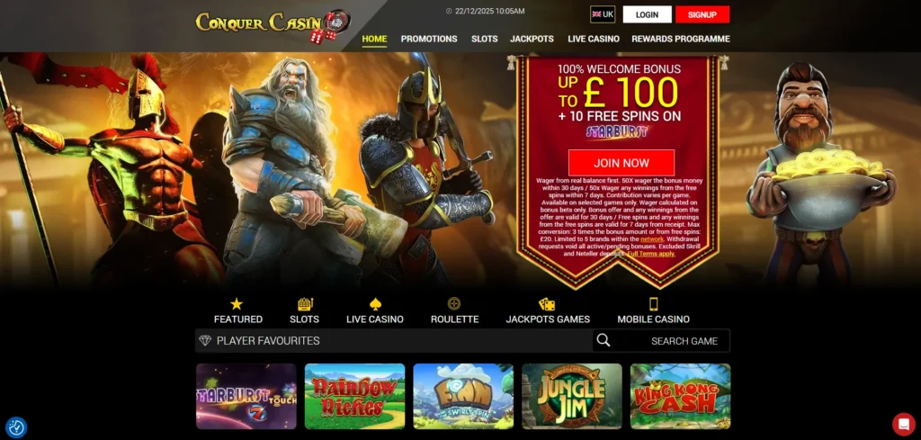 Conquer Casino screenshot