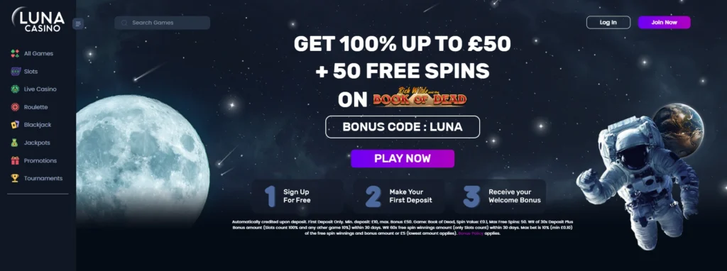 Luna Casino screenshot