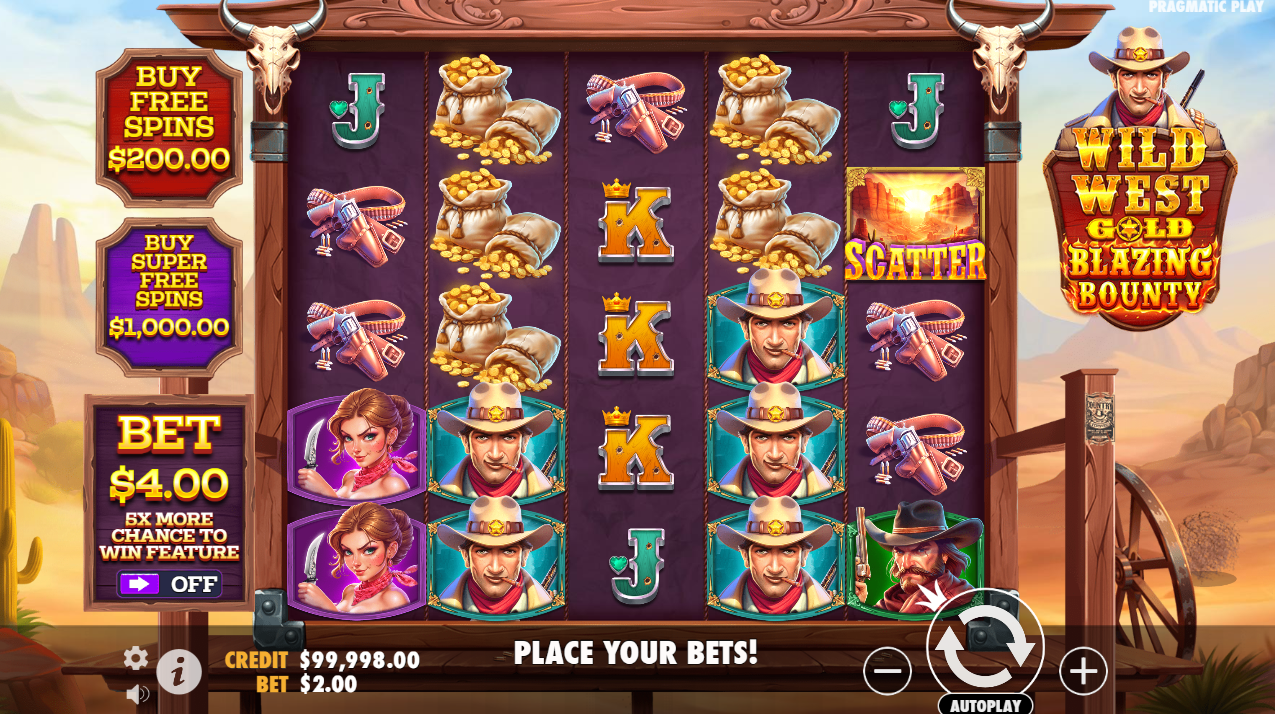 Wild West Gold Blazing Bounty