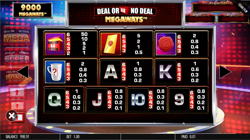 Deal or No Deal Megaways