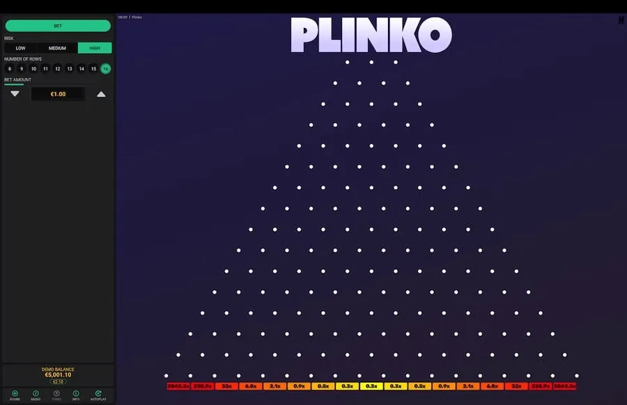 Plinko By Hacksaw